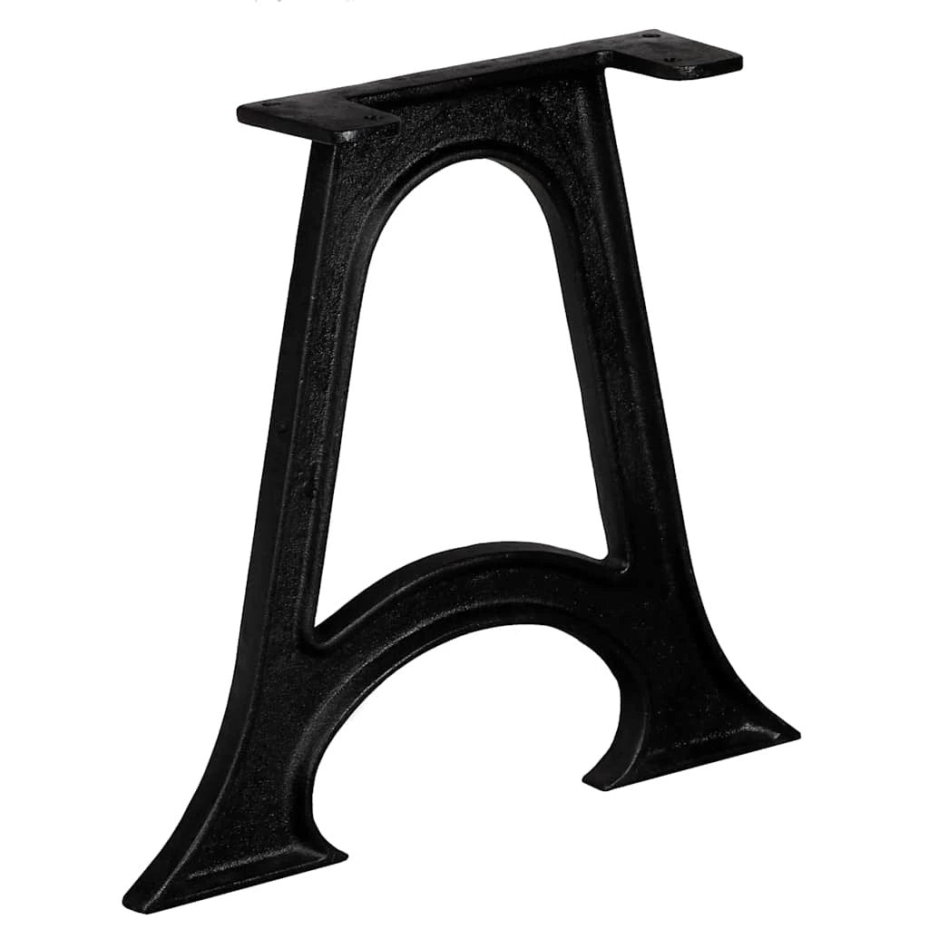 vidaXL Iron A-Frame Table Legs 2-Pcs Arched by vidaXL