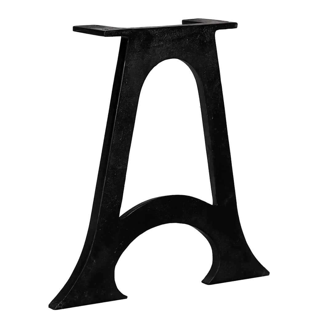 vidaXL Iron A-Frame Table Legs 2-Pcs Arched by vidaXL