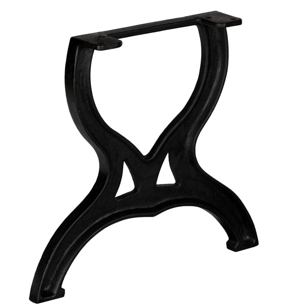 VidaXL Coffee Table Legs XFrame Cast Iron 2pcs by vidaXL