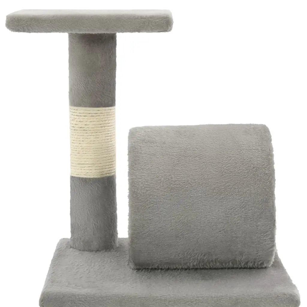 vidaXL vidaXL Cat Tree with Sisal Scratching Posts 65 cm Grey - Cat Tree