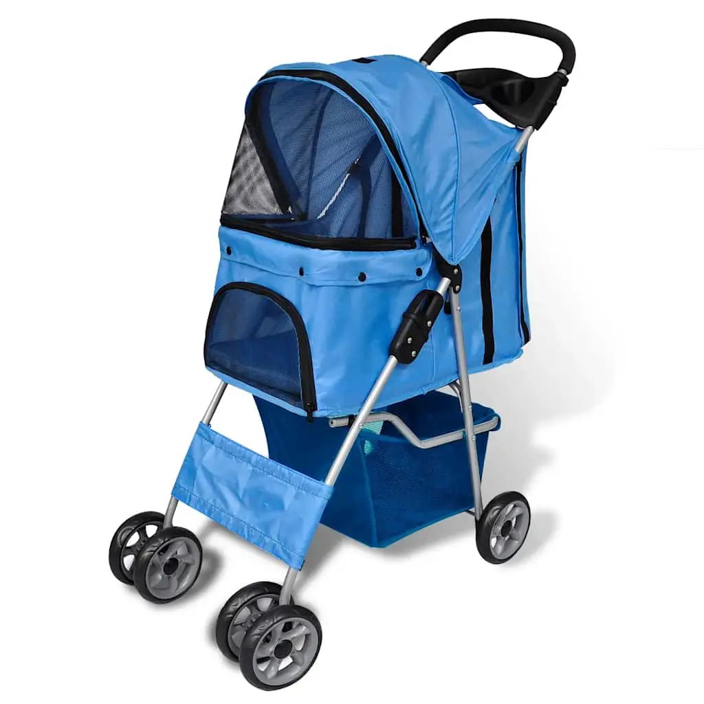 vidaXL Dog Stroller 15 kg Blue - from vidaXL