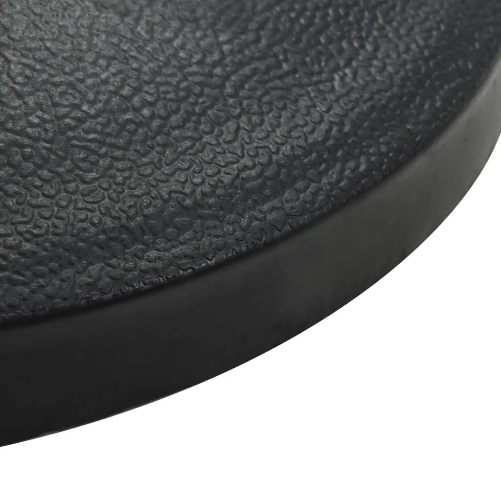 vidaXL vidaXL Parasol Base Round Polyresin 19 kg Black - Parasol