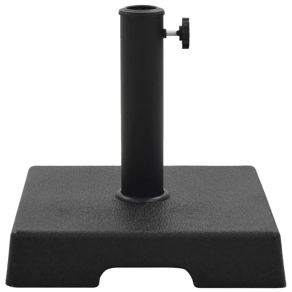 vidaXL vidaXL Parasol Base Square Polyresin 8 kg Black - Parasol
