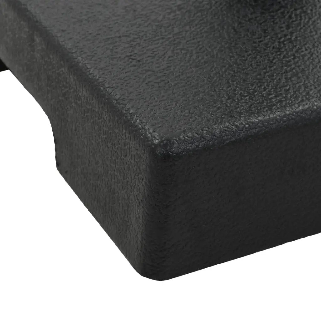 vidaXL vidaXL Parasol Base Square Polyresin 8 kg Black - Parasol