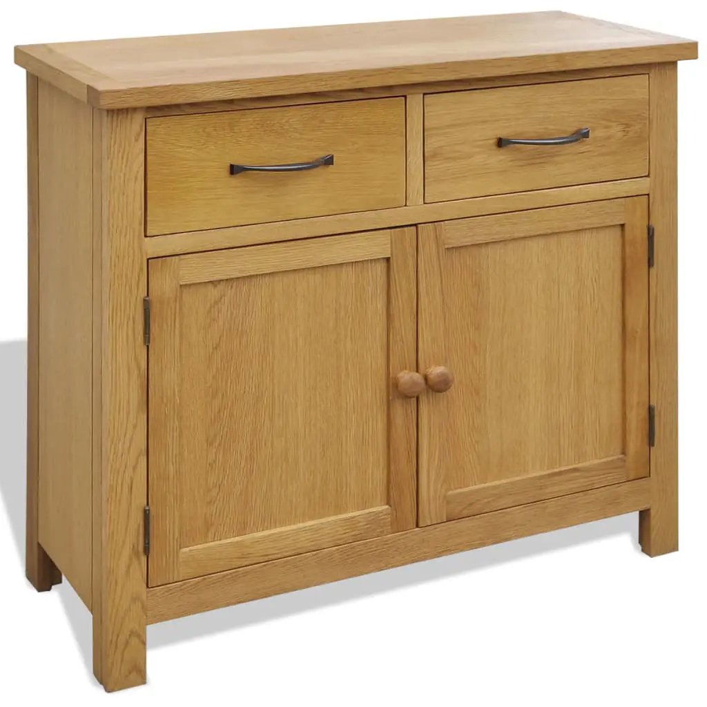 vidaXL vidaXL Sideboard 90x33.5x83 cm Solid Oak Wood - Sideboard
