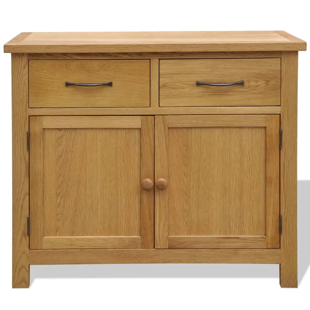 vidaXL vidaXL Sideboard 90x33.5x83 cm Solid Oak Wood - Sideboard
