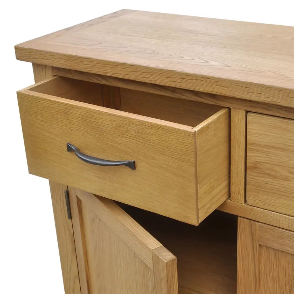 vidaXL vidaXL Sideboard 90x33.5x83 cm Solid Oak Wood - Sideboard