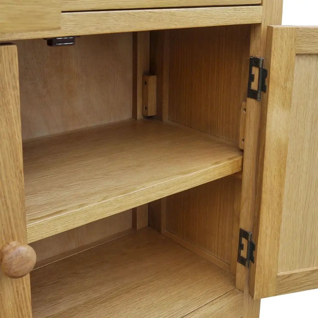 vidaXL vidaXL Sideboard 90x33.5x83 cm Solid Oak Wood - Sideboard