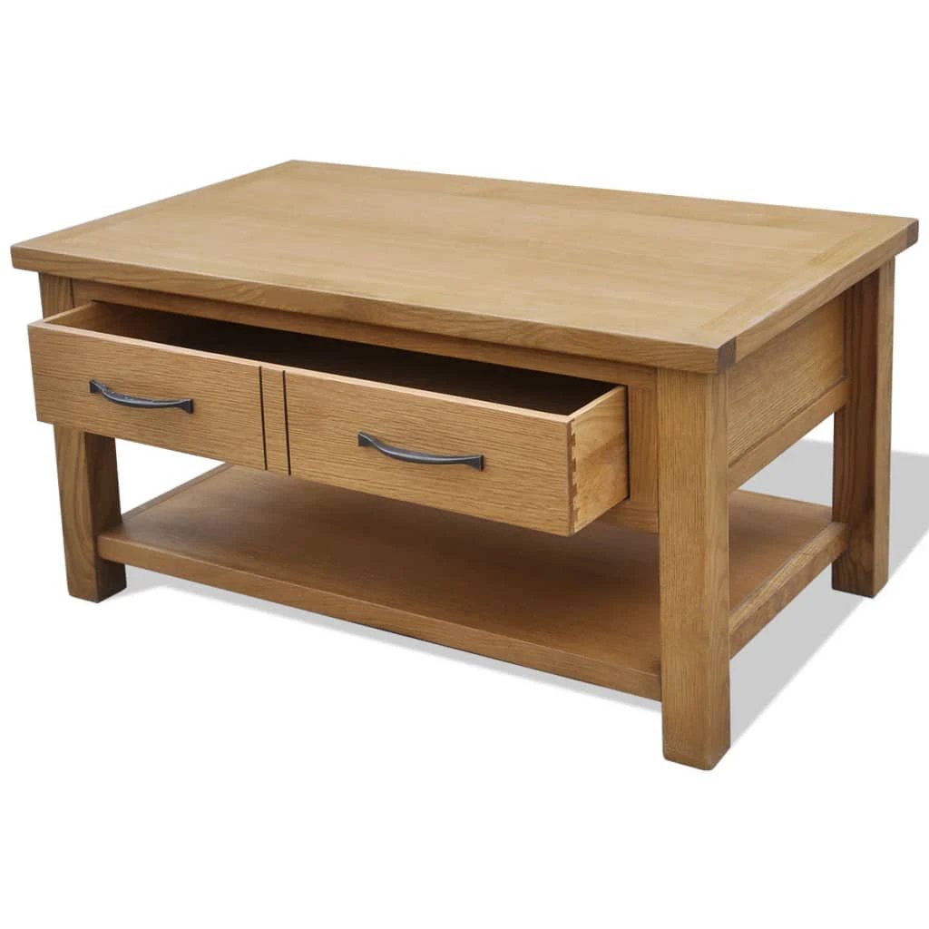 vidaXL VidaXL Oak Coffee Table 88x53x45 Cm Drawer - Coffee Table