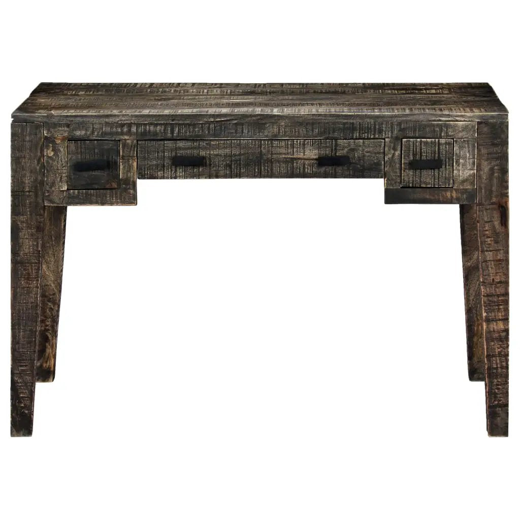 vidaXL vidaXL Desk Black 110x50x75 cm Solid Mango Wood - Desk