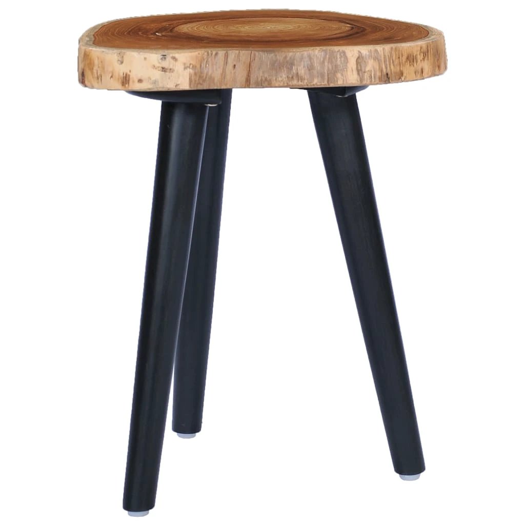 VidaXL Round Coffee Table 40x45 Cm Teak Root Top With Mango Wood Legs Rustic Living Room Decor by vidaXL