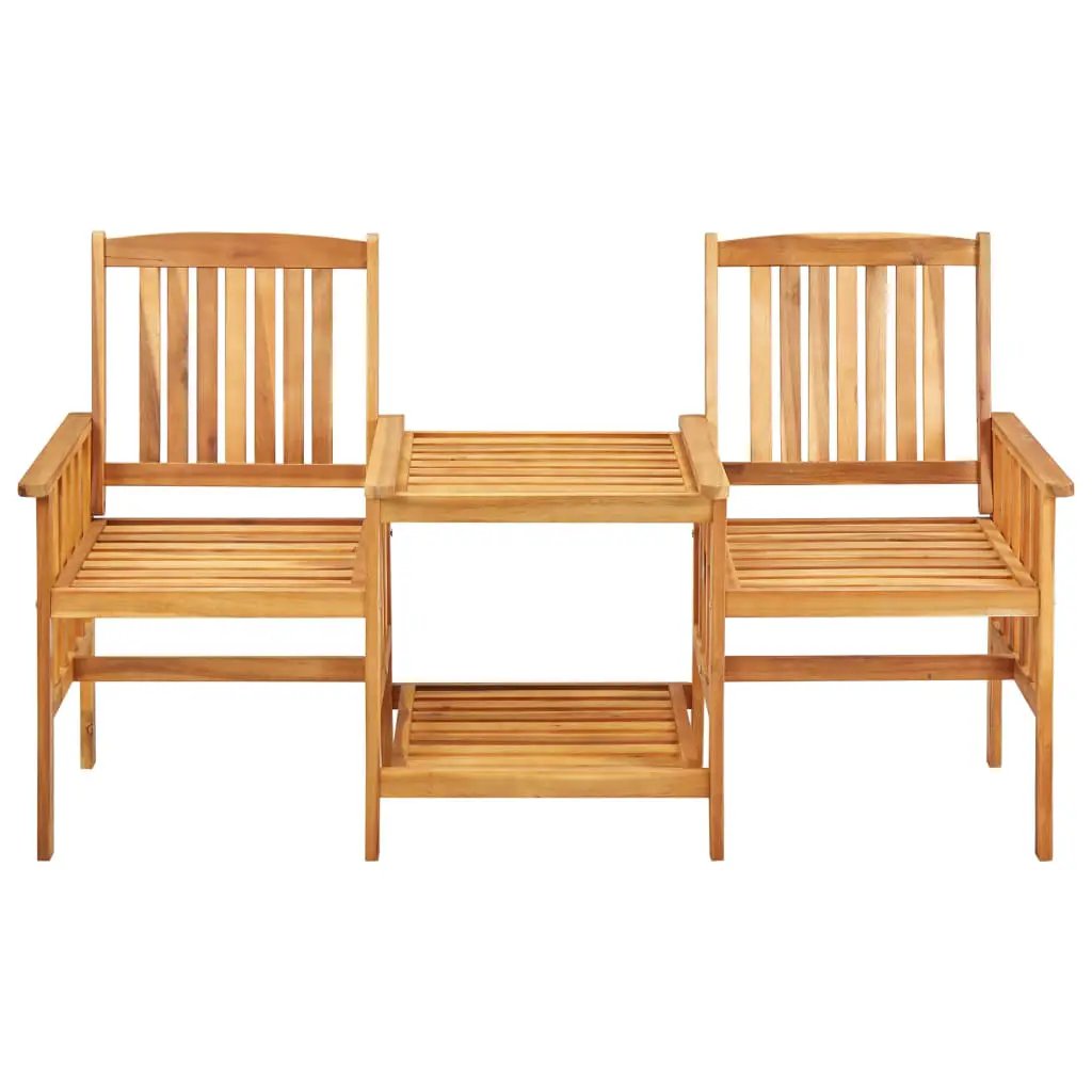vidaXL vidaXL Garden Chairs with Tea Table 159x61x92 cm Solid Acacia Wood - Garden Chairs