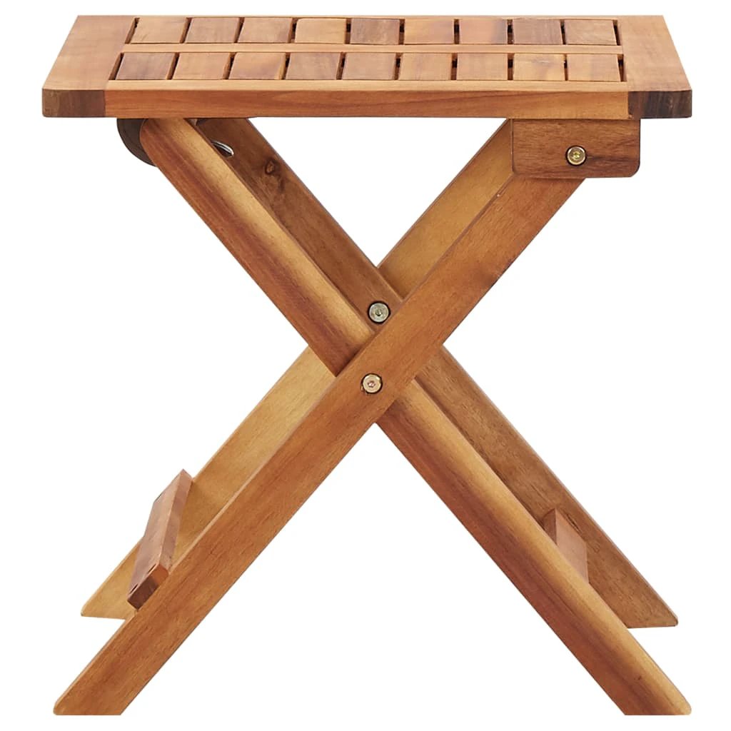 VidaXL Folding Table 40x40 Acacia Wood by vidaXL