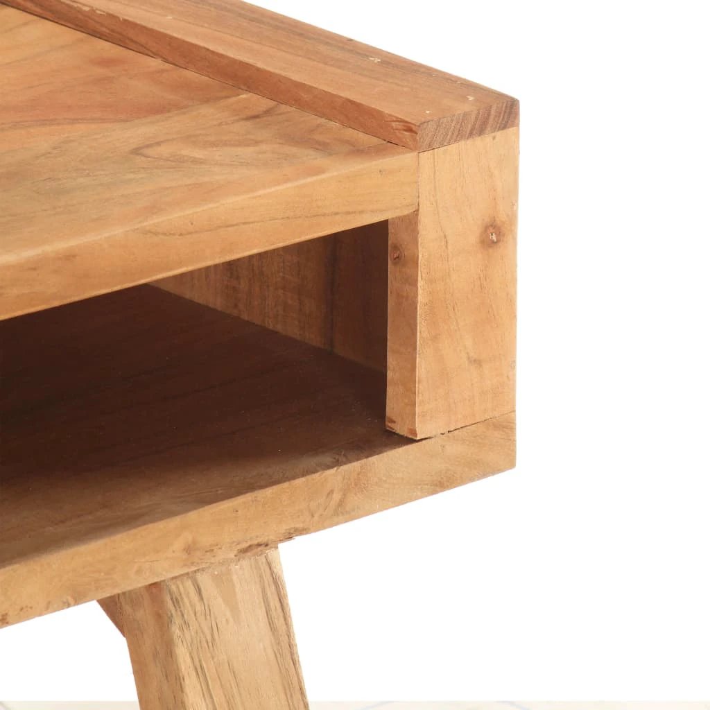 VidaXL Table 100x50x45cm Solid Acacia Wood Living by vidaXL