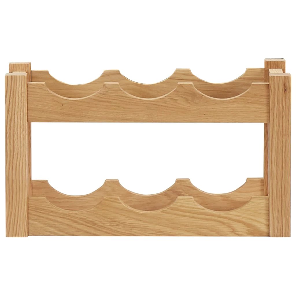 vidaXL vidaXL Wine Rack for 6 Bottles 37x21x21 cm Solid Oak Wood - Wine Rack
