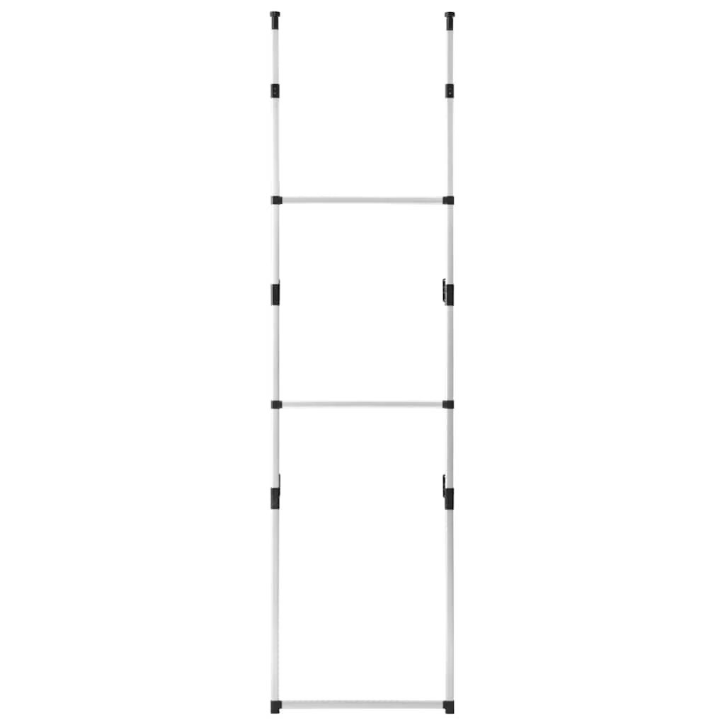 vidaXL vidaXL Telescopic Wardrobe System with Rods Aluminium - Wardrobe