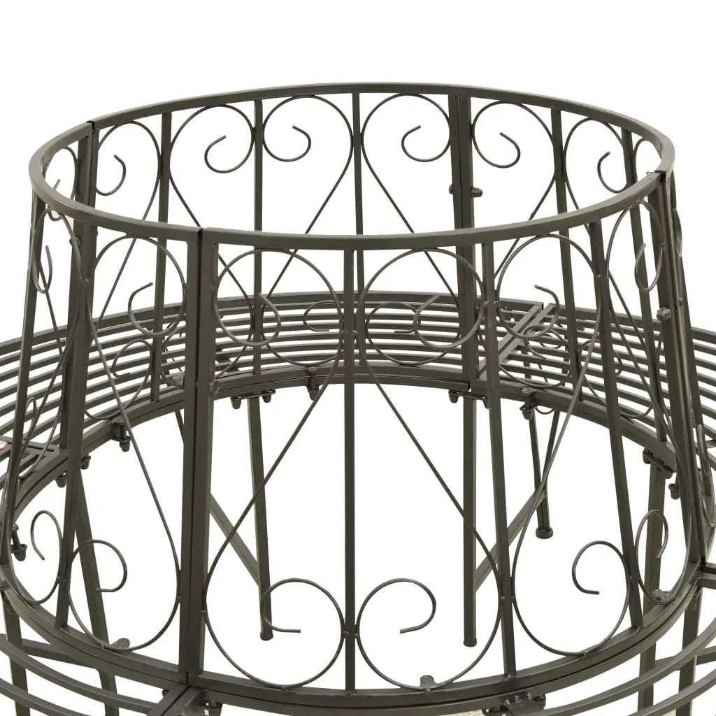 vidaXL vidaXL Garden Tree Bench 160 cm Steel - Garden Chairs