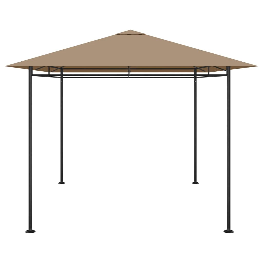 vidaXL Gazebo 4x3x2.7 m Cream, Taupe & Anthracite 180 g/m² - Gazebos