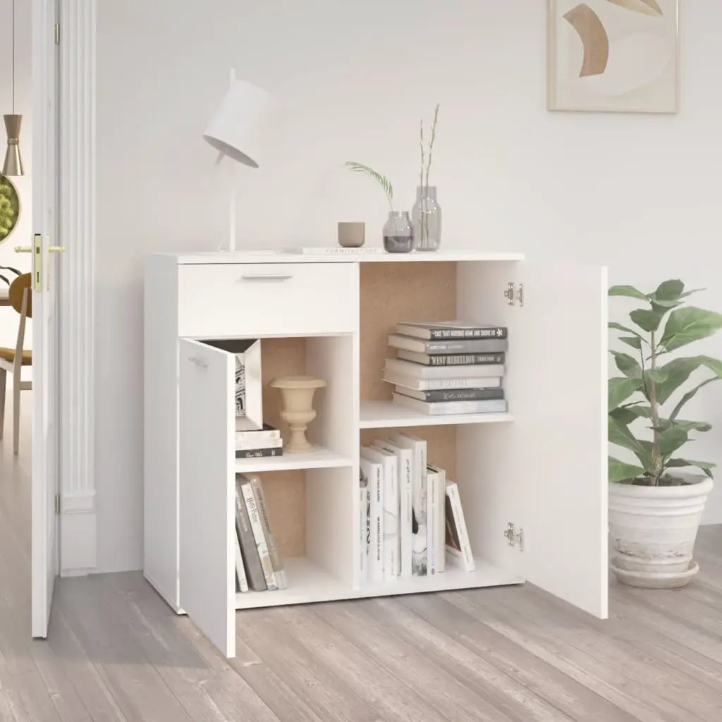 vidaXL vidaXL Sideboard White 80x36x75 cm Engineered Wood - Sideboard