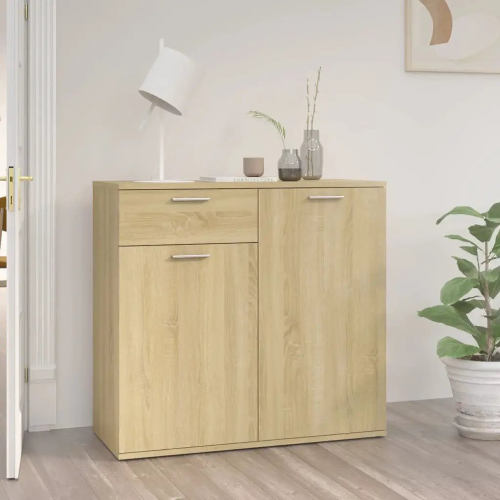 vidaXL vidaXL Sideboard Sonoma Oak 80x36x75 cm Engineered Wood - Sideboard