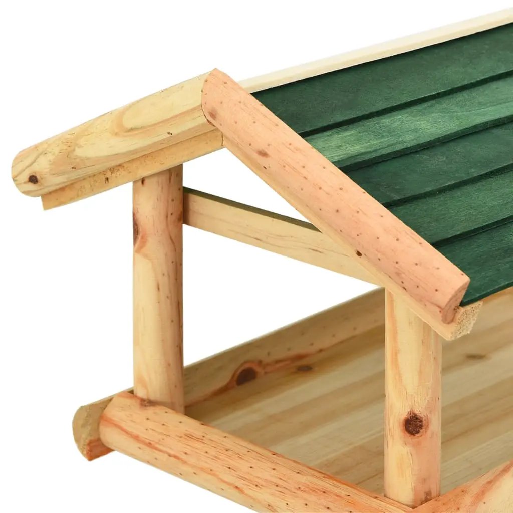 vidaXL vidaXL Bird Feeder with Stand 37x28x100 cm Solid Fir Wood - Bird Feeder
