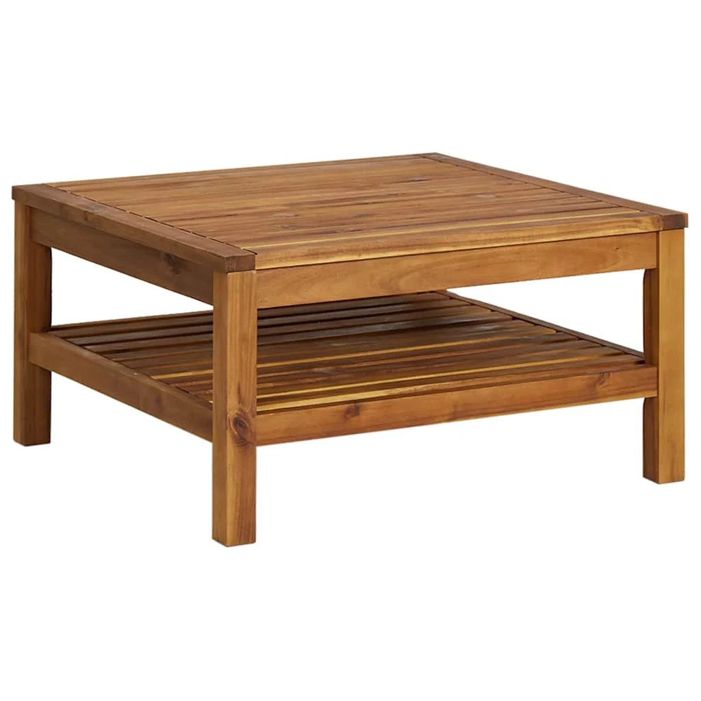 VidaXL Coffee Table 65x65x35cm Solid Acacia Deck by vidaXL