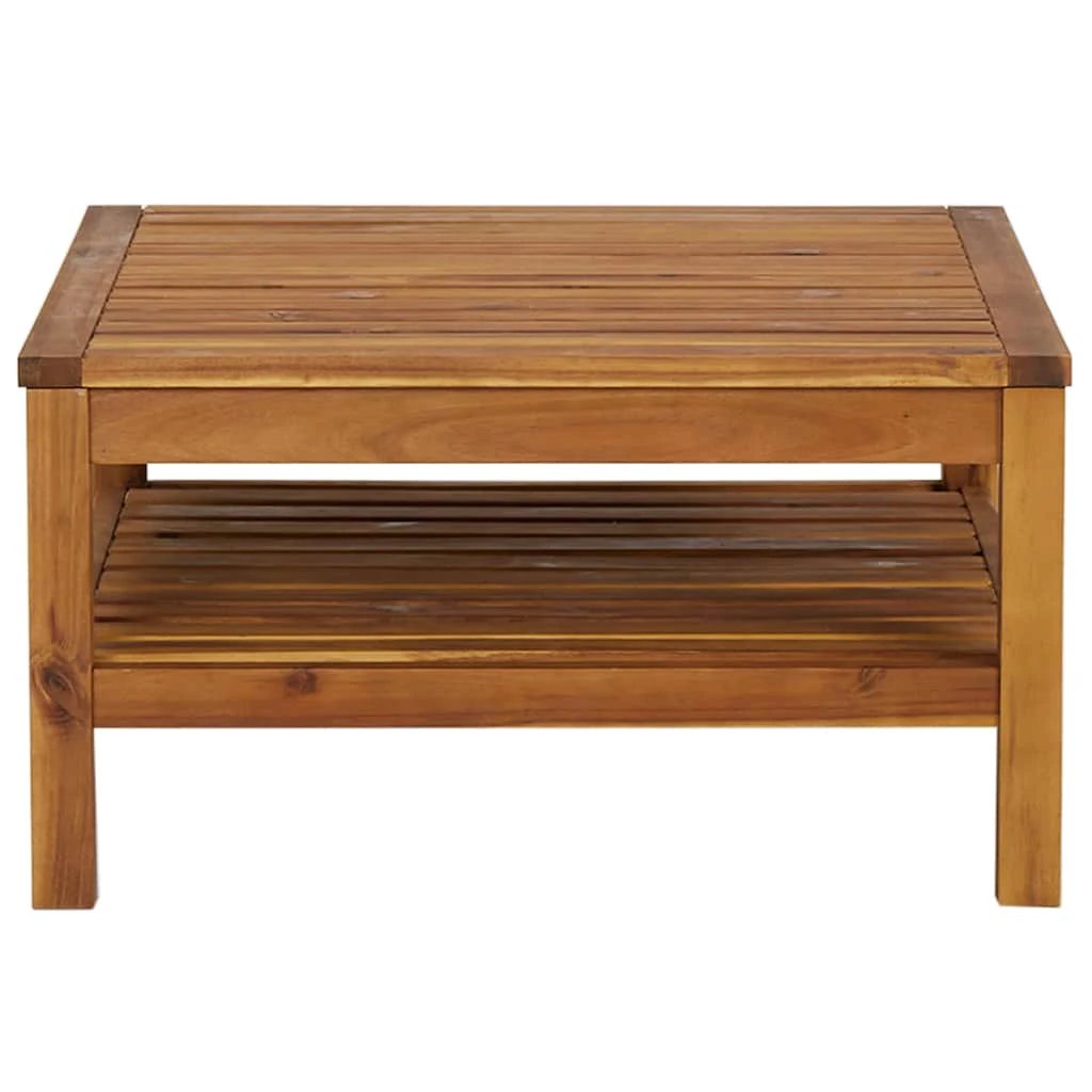 VidaXL Coffee Table 65x65x35cm Solid Acacia Deck by vidaXL