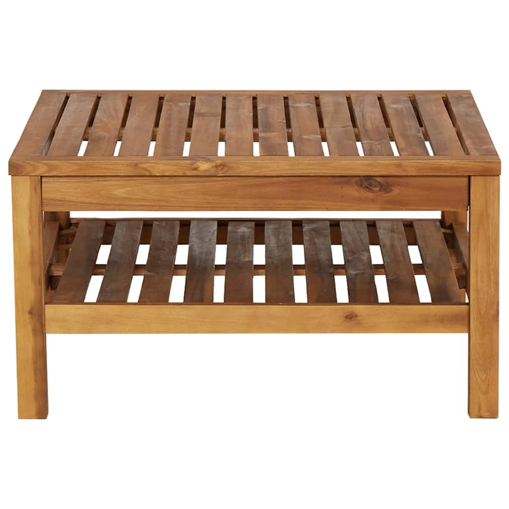 VidaXL Coffee Table 65x65x35cm Solid Acacia Deck by vidaXL
