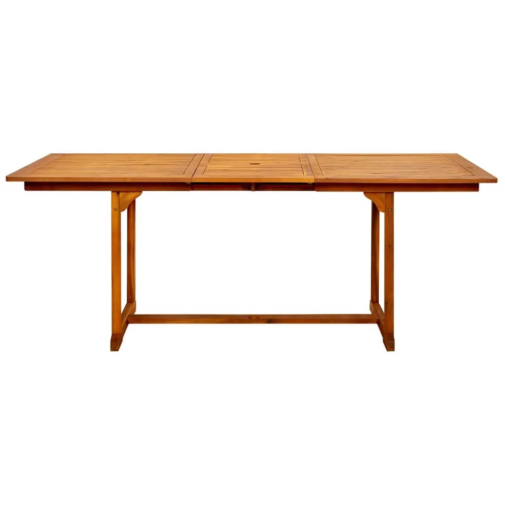 vidaXL vidaXL Garden Dining Table (150-200)x100x75 cm Solid Acacia Wood - Garden Table
