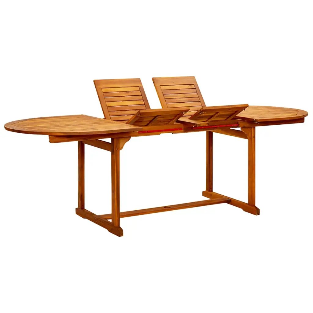 vidaXL vidaXL Garden Dining Table (160-240)x100x75 cm Solid Acacia Wood - Garden Table