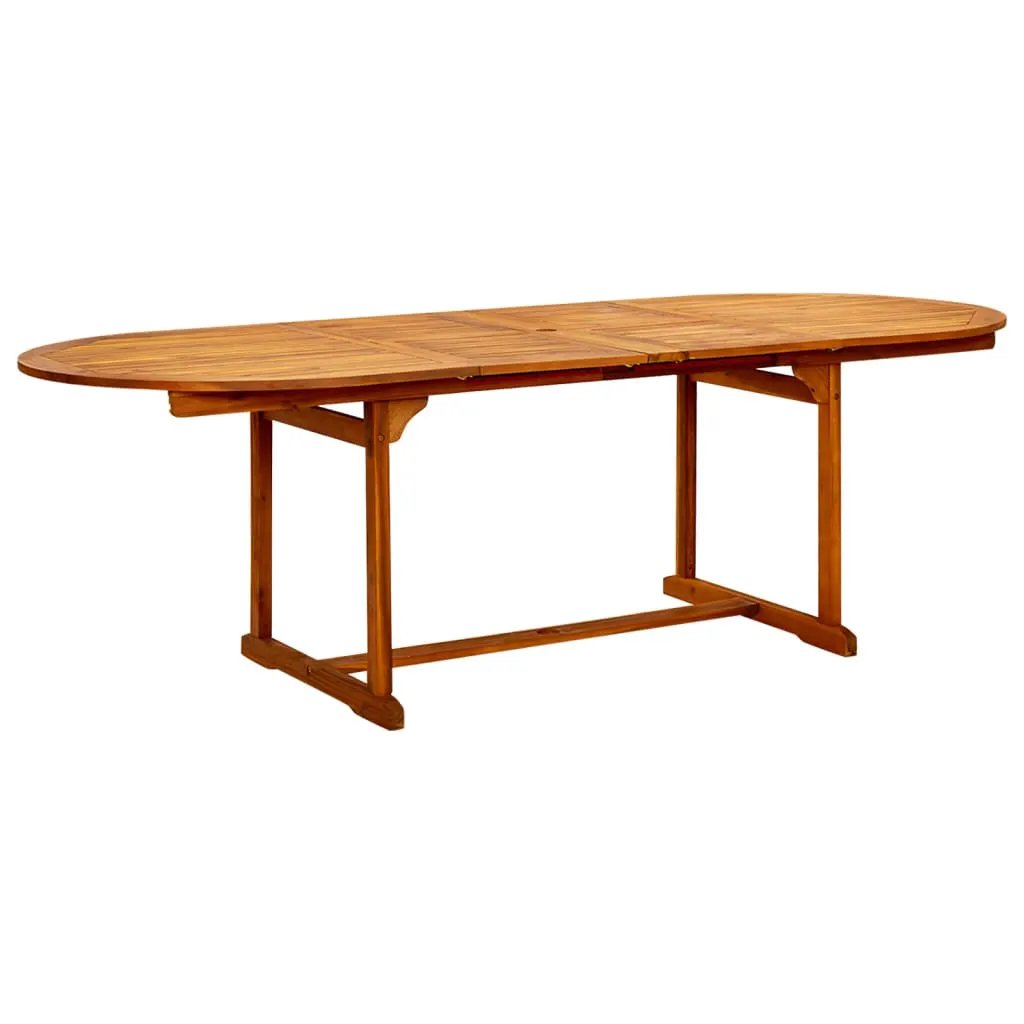 vidaXL vidaXL Garden Dining Table (160-240)x100x75 cm Solid Acacia Wood - Garden Table