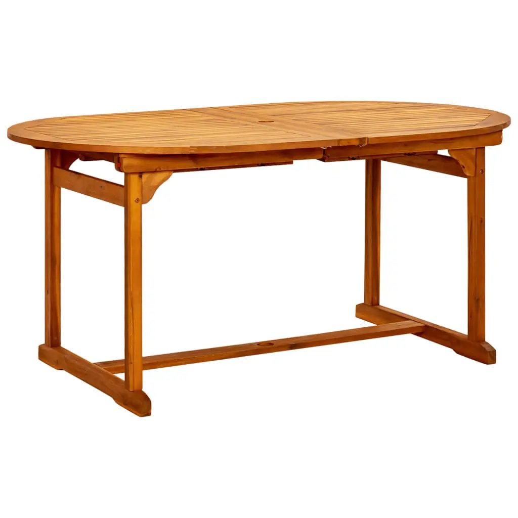 vidaXL vidaXL Garden Dining Table (160-240)x100x75 cm Solid Acacia Wood - Garden Table