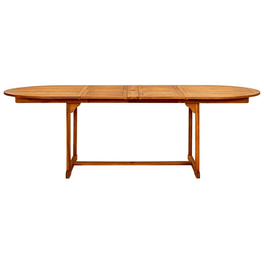 vidaXL vidaXL Garden Dining Table (160-240)x100x75 cm Solid Acacia Wood - Garden Table