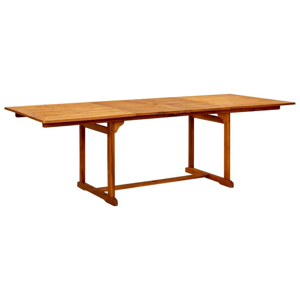 vidaXL vidaXL Garden Dining Table (160-240)x100x75 cm Solid Acacia Wood - Garden Table