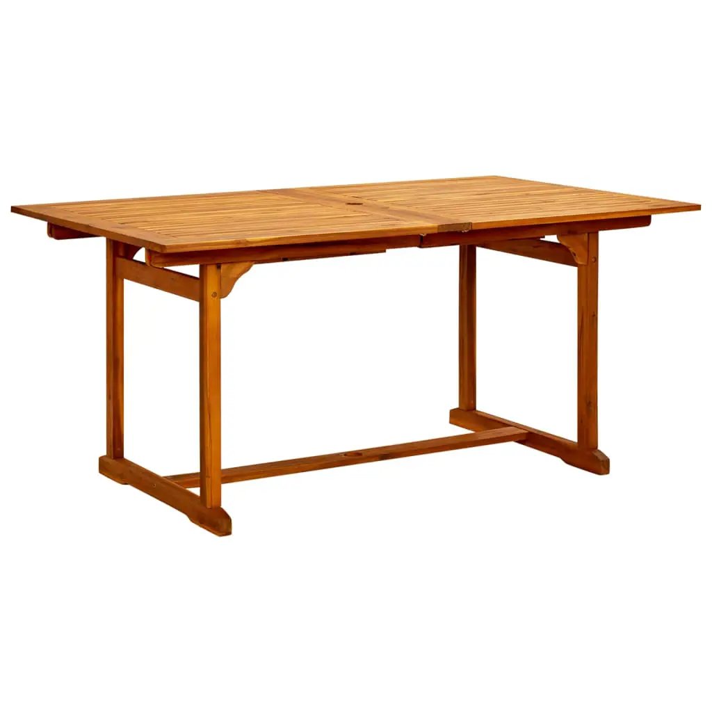 vidaXL vidaXL Garden Dining Table (160-240)x100x75 cm Solid Acacia Wood - Garden Table