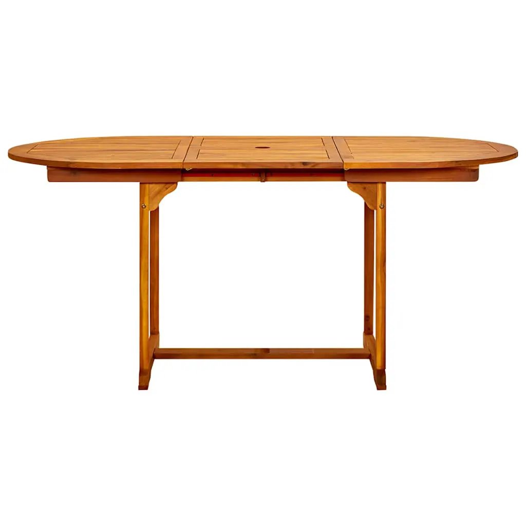 vidaXL vidaXL Garden Dining Table (120-170)x80x75 cm Solid Acacia Wood - Garden Table