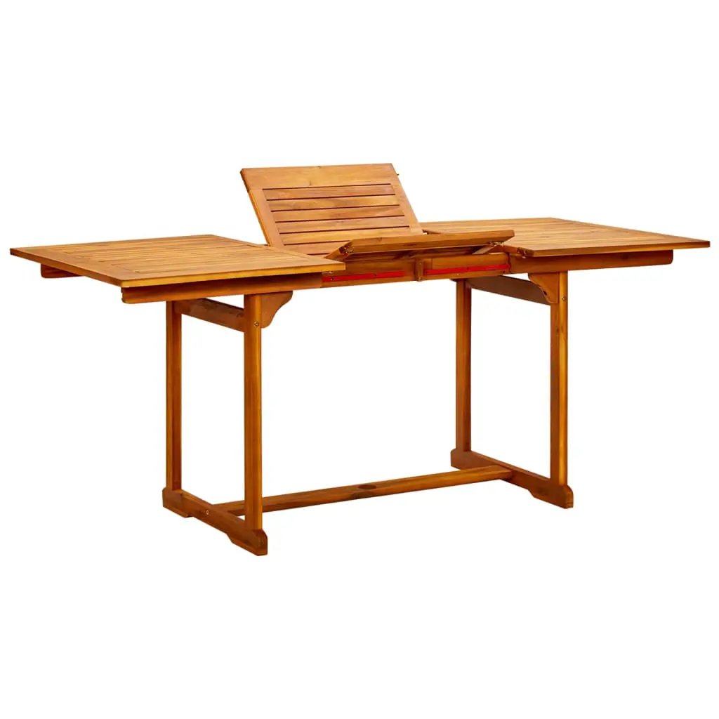vidaXL vidaXL Garden Dining Table (120-170)x80x75 cm Solid Acacia Wood -
