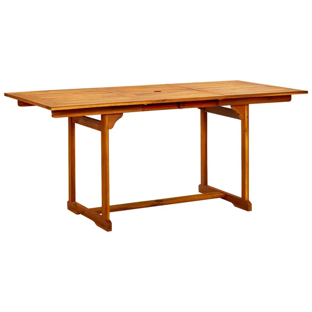 vidaXL vidaXL Garden Dining Table (120-170)x80x75 cm Solid Acacia Wood -