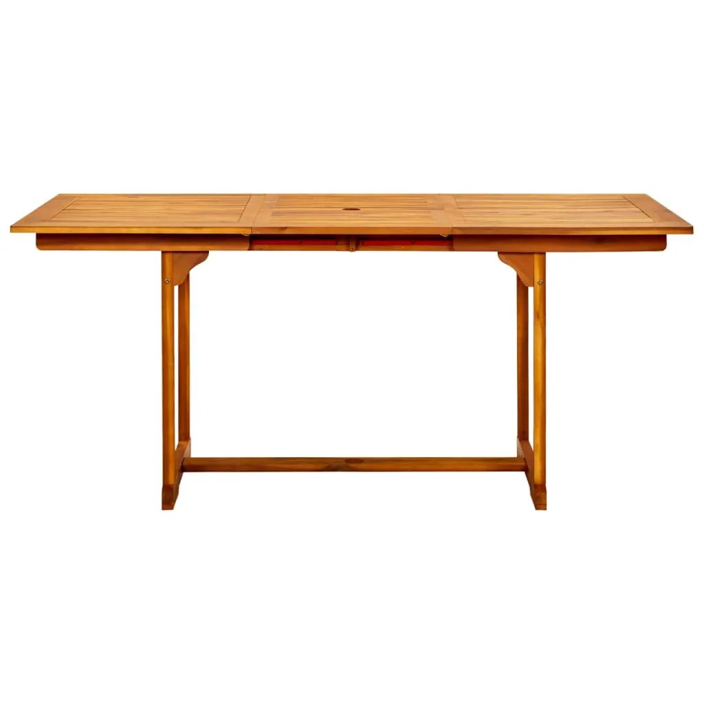 vidaXL vidaXL Garden Dining Table (120-170)x80x75 cm Solid Acacia Wood -