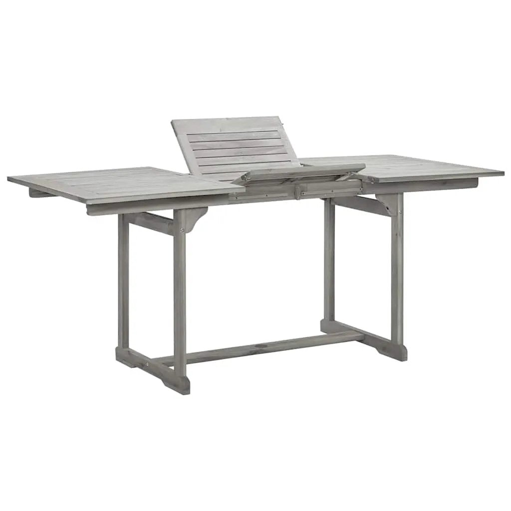 vidaXL vidaXL Garden Dining Table (120-170)x80x75 cm Solid Acacia Wood - Garden Table