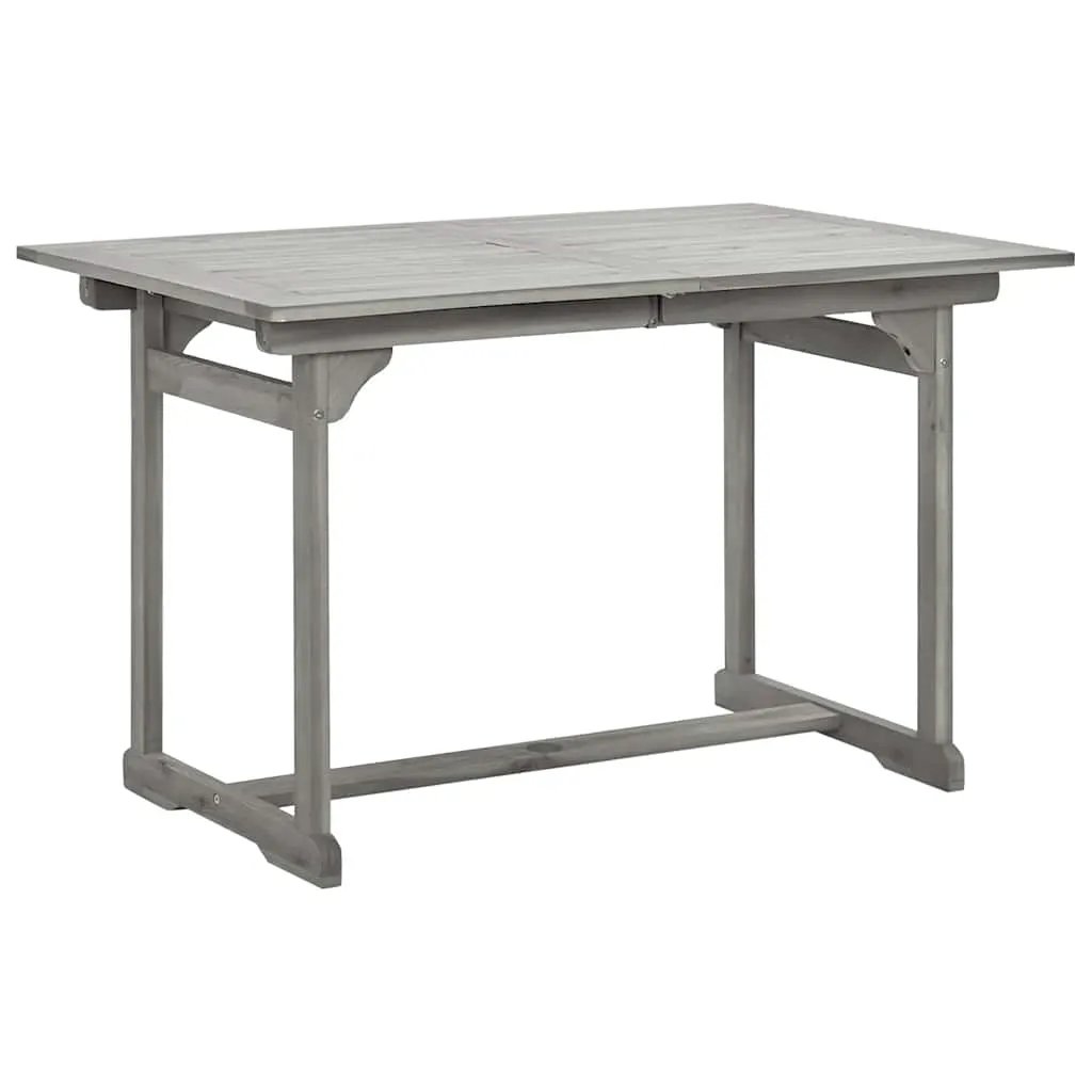 vidaXL vidaXL Garden Dining Table (120-170)x80x75 cm Solid Acacia Wood - Garden Table