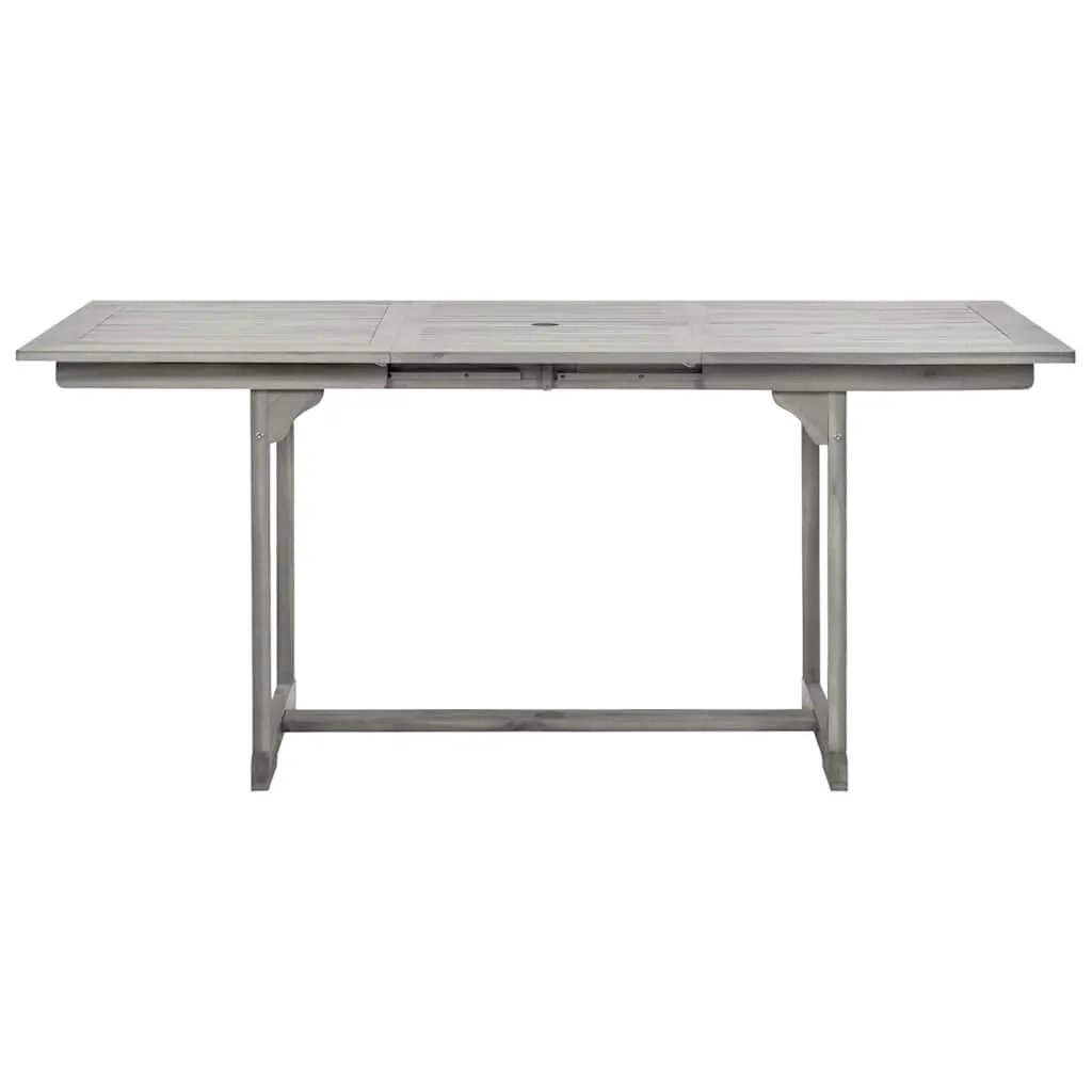 vidaXL vidaXL Garden Dining Table (120-170)x80x75 cm Solid Acacia Wood - Garden Table