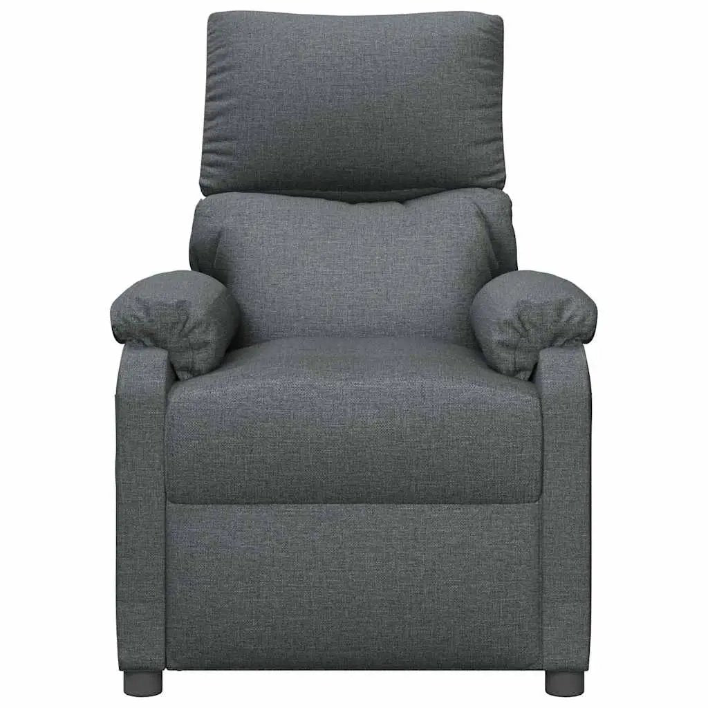 vidaXL Recliner Chair Dark Grey Fabric - from vidaXL