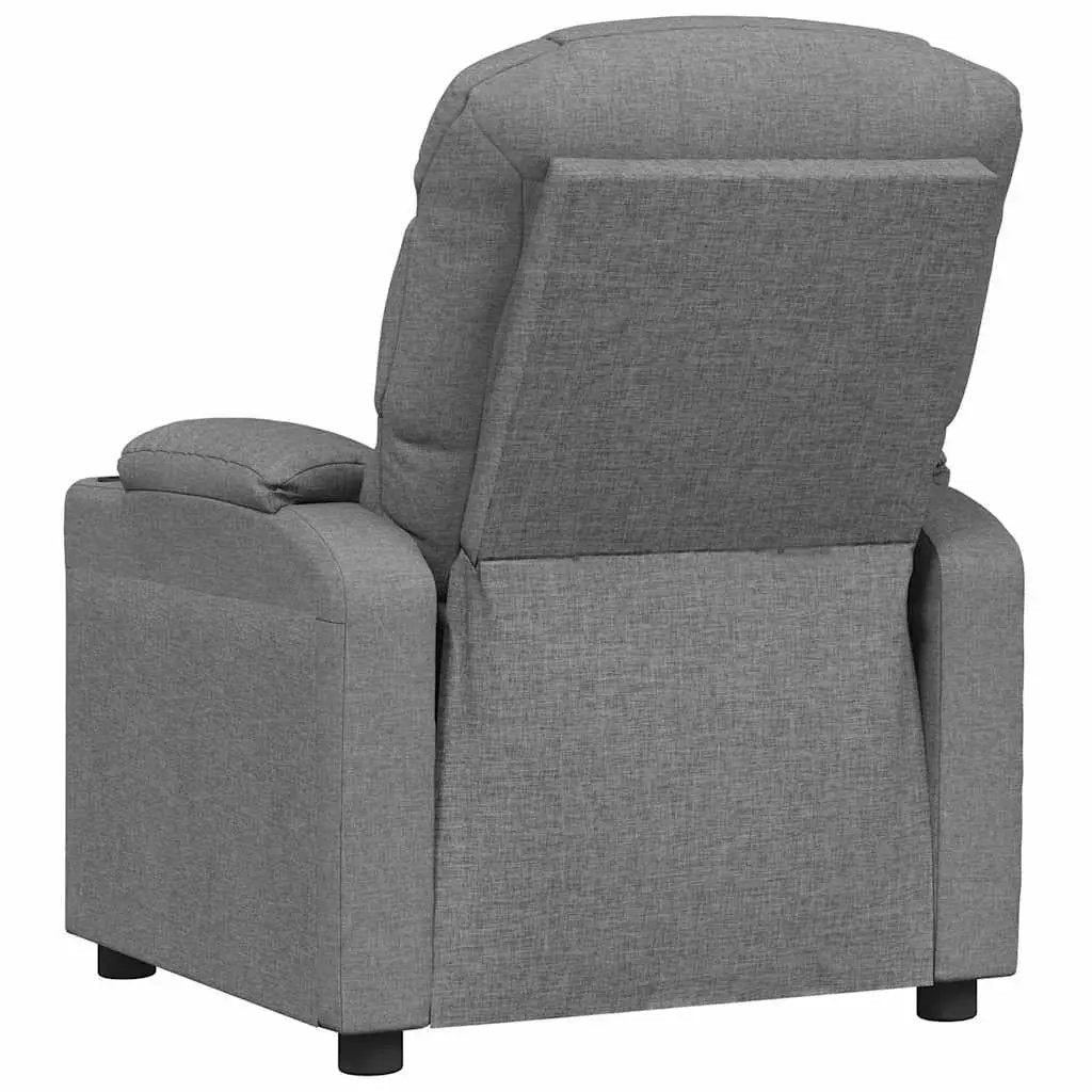 vidaXL Recliner Chair Light Grey Fabric - from vidaXL