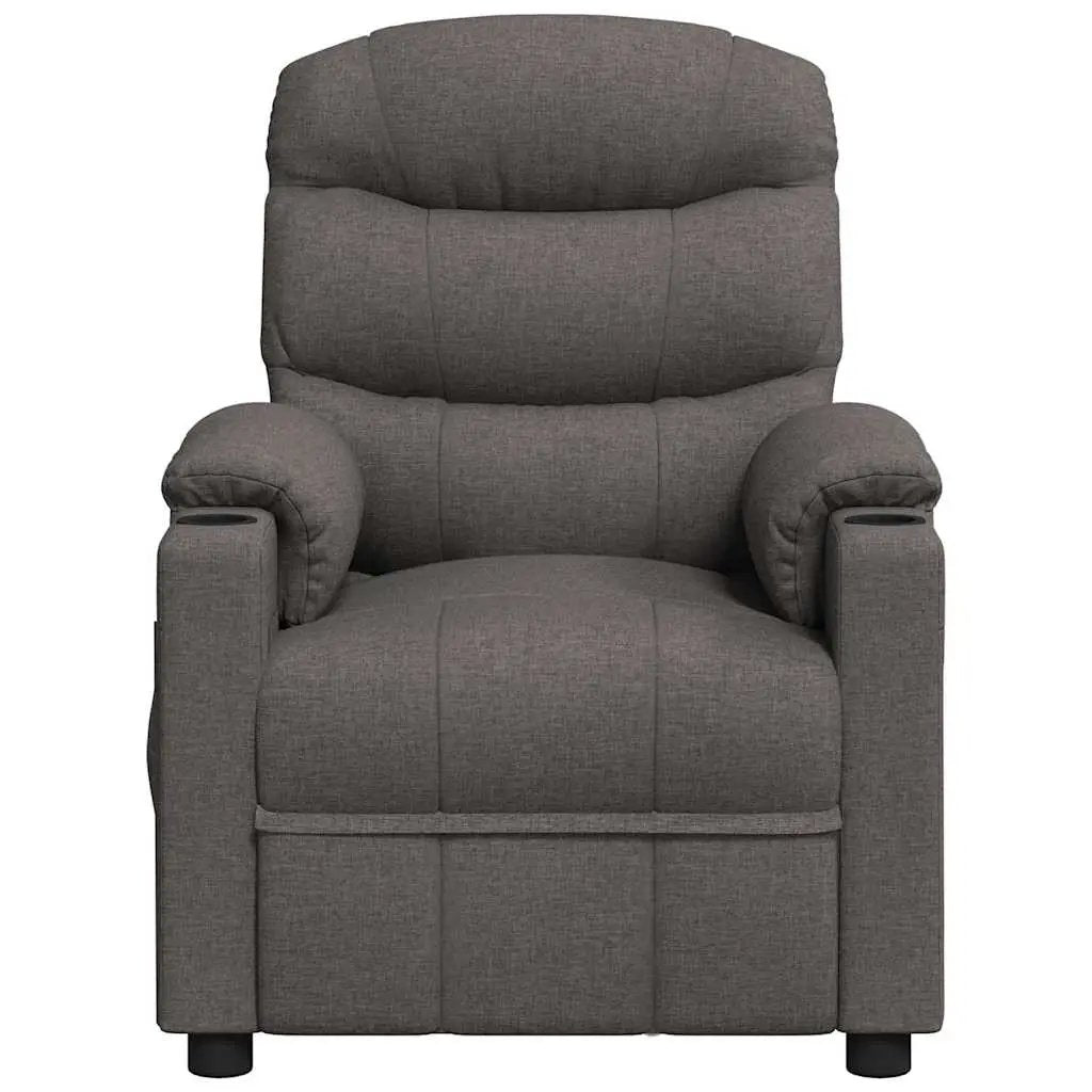vidaXL Recliner Chair Dark Grey Fabric - from vidaXL