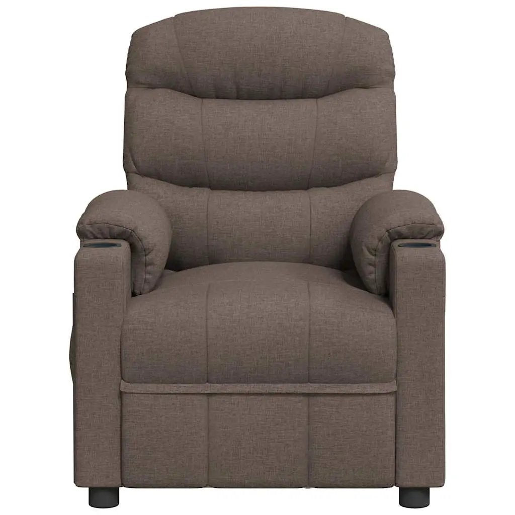 vidaXL Recliner Chair Taupe Fabric - from vidaXL