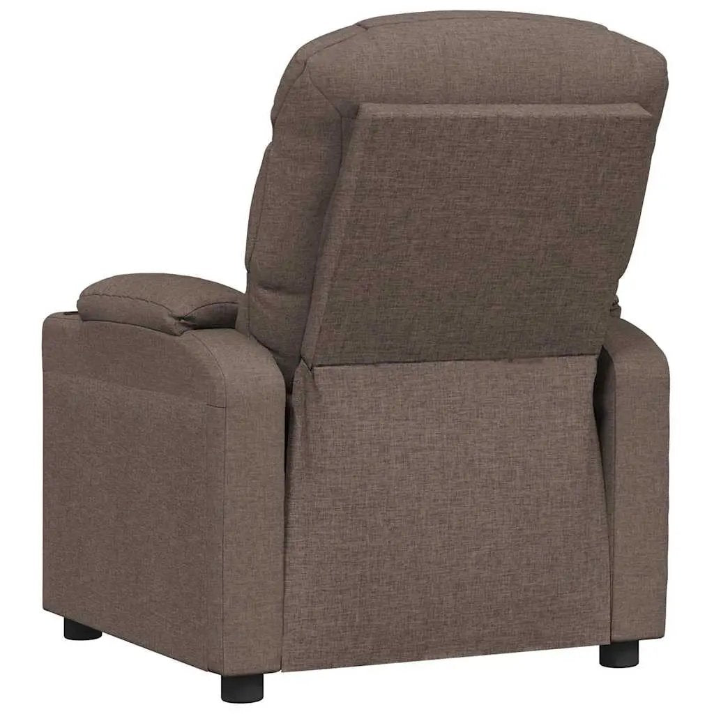 vidaXL Recliner Chair Taupe Fabric - from vidaXL