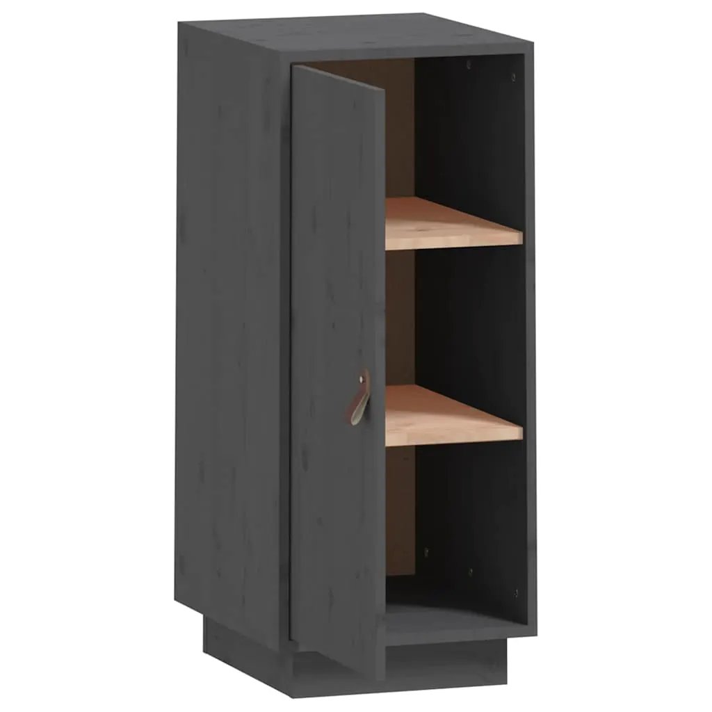 vidaXL vidaXL Sideboard Grey 34x40x75 cm Solid Wood Pine - Sideboard