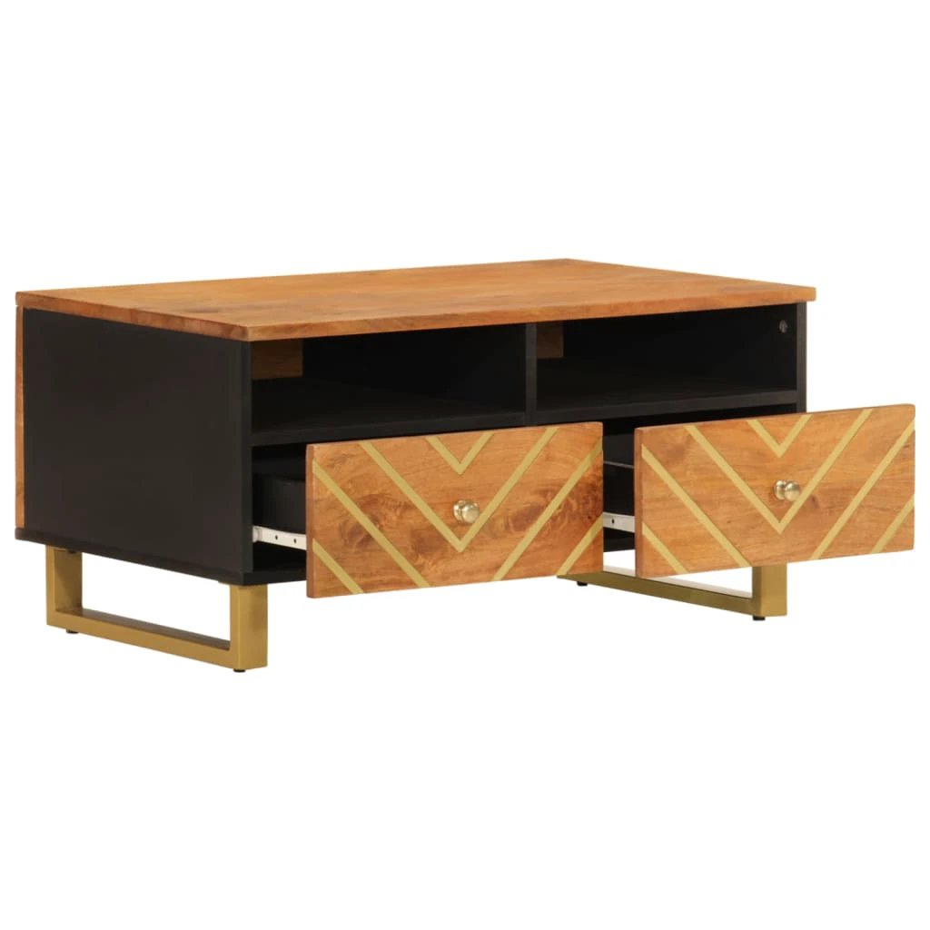 vidaXL Coffee Table 80x54x40 Solid Mango Lounge by vidaXL