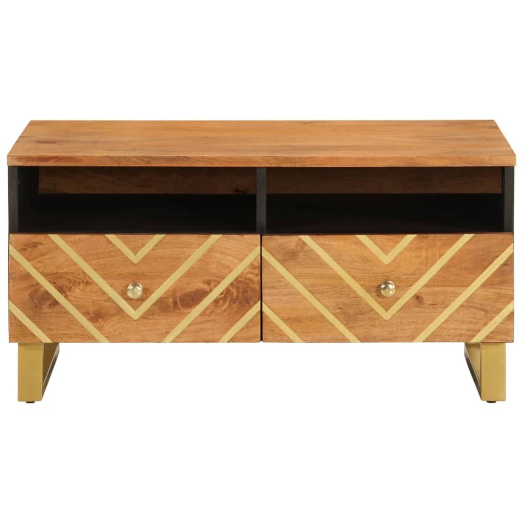 vidaXL Coffee Table 80x54x40 Solid Mango Lounge by vidaXL